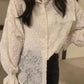 Loose Semi Transparent Lace Tassel Blouse Shirt