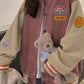 Retro Embroidered Corduroy Baseball Jacket