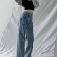 Cross Waist Wide Leg Long Jeans Pants