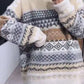 Loose Retro Pattern Knitted Sweater