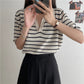 V-Neck Striped Casual Slim Shirts