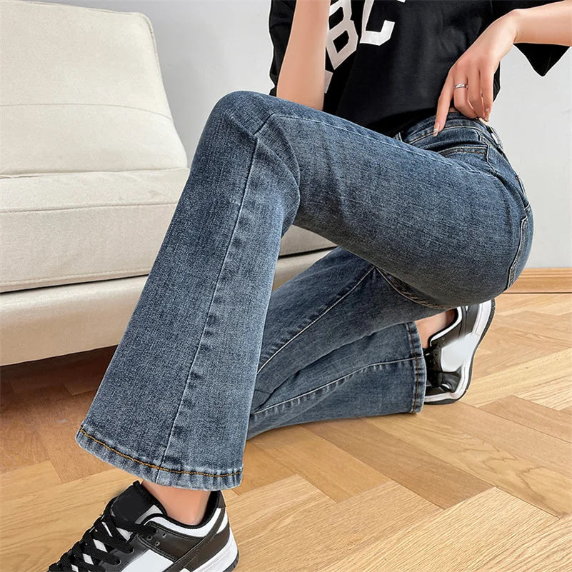 High Waist Long Skinny Stretchy Ankle Jeans Pants