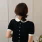 Puff Sleeve Back Button Up Shirt