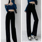 High Waist Full Length Basic Colors Jeans Pants