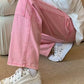 Hip Hop Pink Color Long Jeans Pants