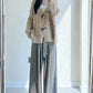 Loose Stylish Striped Long Woolen Pants