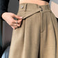 High Waist Belted Elegant Loose Pants