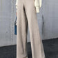 High Waist Loose Knitted Office Long Pants