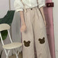 Loose Cute Cartoon Bear Ankle Pants