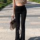 High Waist Long Skinny Flare Jeans Pants