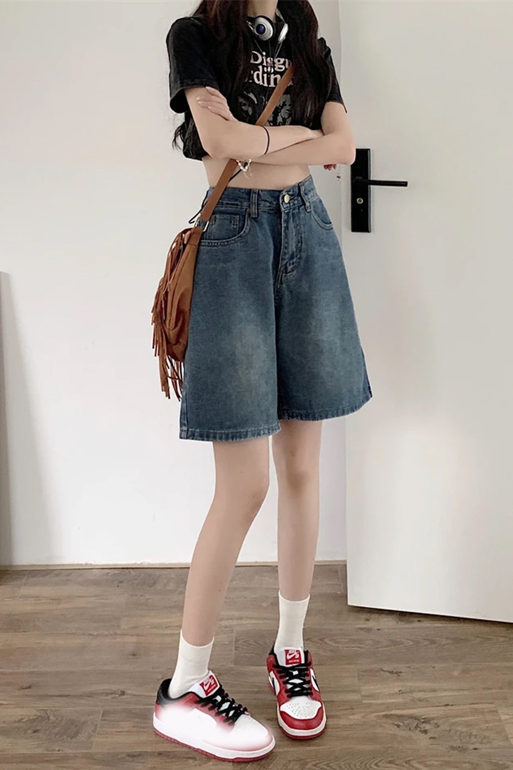 High Waist Summer Denim Shorts Jeans