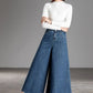 Loose Wide Leg Ankle Length Jeans Pants