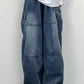 Loose Side Pockets Casual Jeans Pants