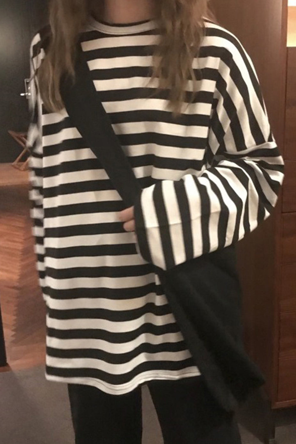 Long Sleeve Basic Striped Shirts