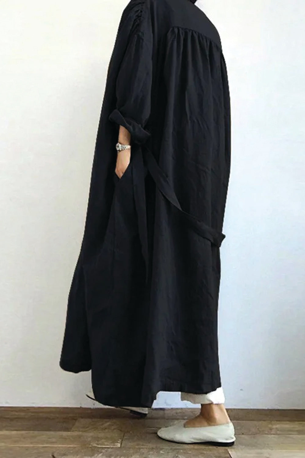 Long Sleeve Long Cotton Outer Cardigan