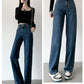 High Waist Full Length Basic Colors Jeans Pants