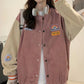 Retro Embroidered Corduroy Baseball Jacket