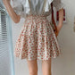 High Waist Floral Pattern Short Skirts