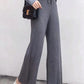 High Waist Loose Knitted Office Long Pants