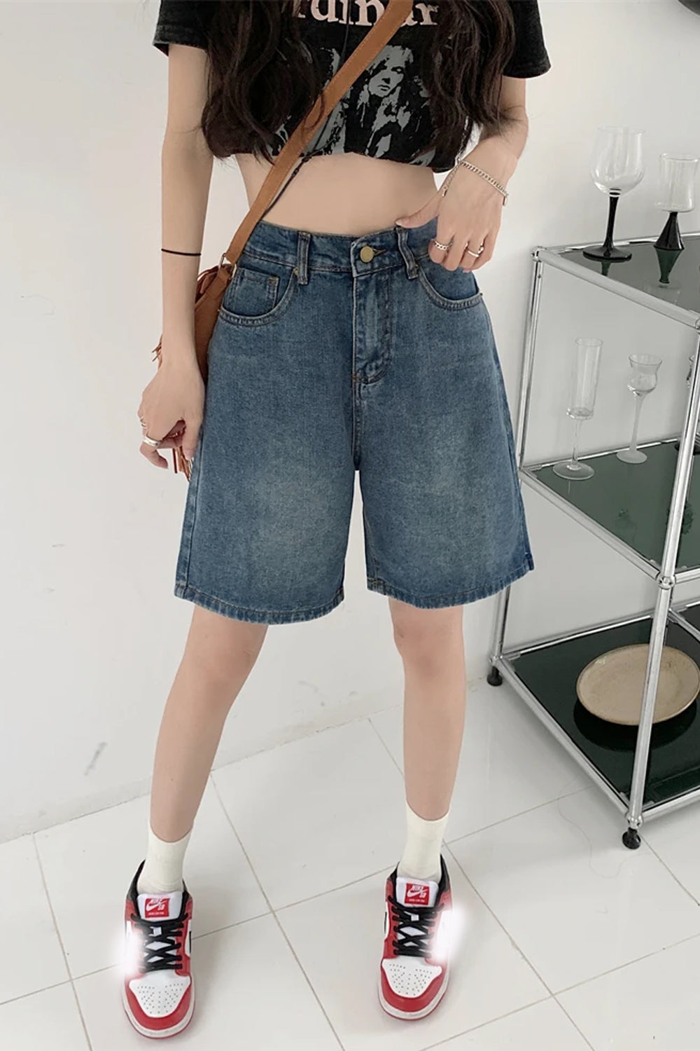 High Waist Summer Denim Shorts Jeans