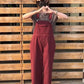 Loose Red Pockets Loose Long Jumpsuits