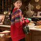 Loose O-Neck Knitted Retro Christmas Sweater