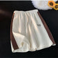 Striped Letter Embroidered Home Wear Shorts Pants