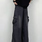 Loose Side Pockets Casual Jeans Pants