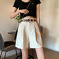 High Waist Basic Colors Shorts Pants