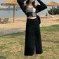 High Waist Front Slit Denim Long Skirts