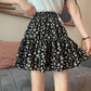 High Waist Floral Pattern Short Skirts