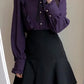 Long Sleeve Bow Tie Style Blouse Shirt