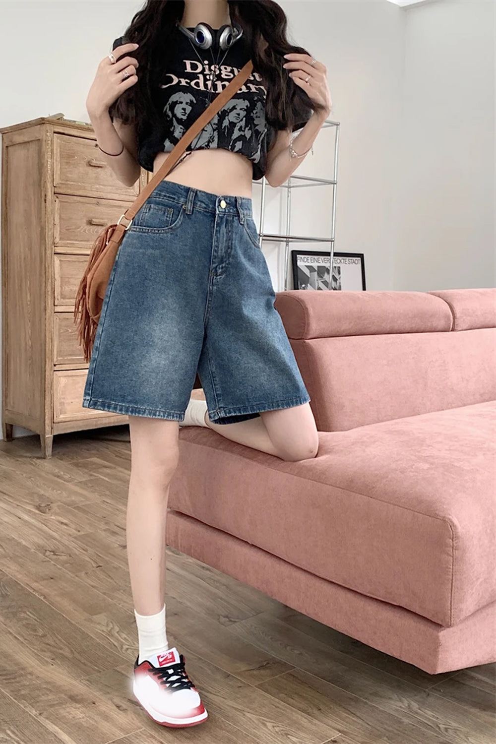 High Waist Summer Denim Shorts Jeans