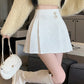 High Waist Sequined Pleated Mini Skirts