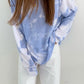 Long Sleeve Blue Tie Dye Color Shirts