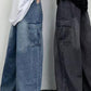 Loose Side Pockets Casual Jeans Pants