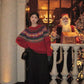 Loose O-Neck Knitted Retro Christmas Sweater