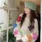 Casual 3D Flowers Knitted Sweater