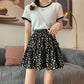 High Waist Floral Pattern Short Skirts