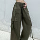 High Waist Wide Leg Cargo Pants