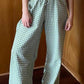 Elastic Waist Casual Plaid Pants