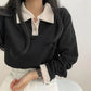 Long Sleeve Basic Colors Turn Down Collar Shirts