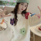 Casual 3D Flowers Knitted Sweater