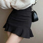 High Waist Ruffles Mermaid Style Mini Skirts