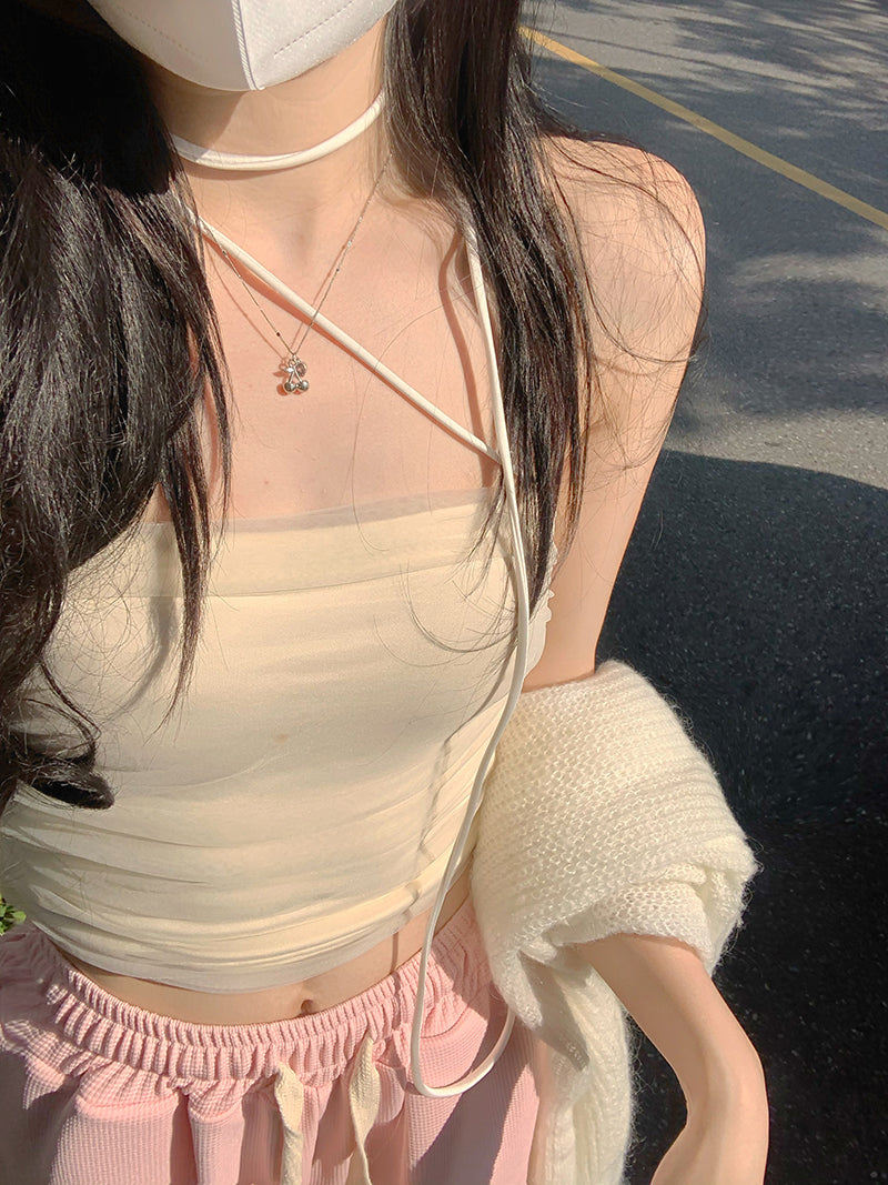 Sexy Hanging Sling Casual Crop Tops