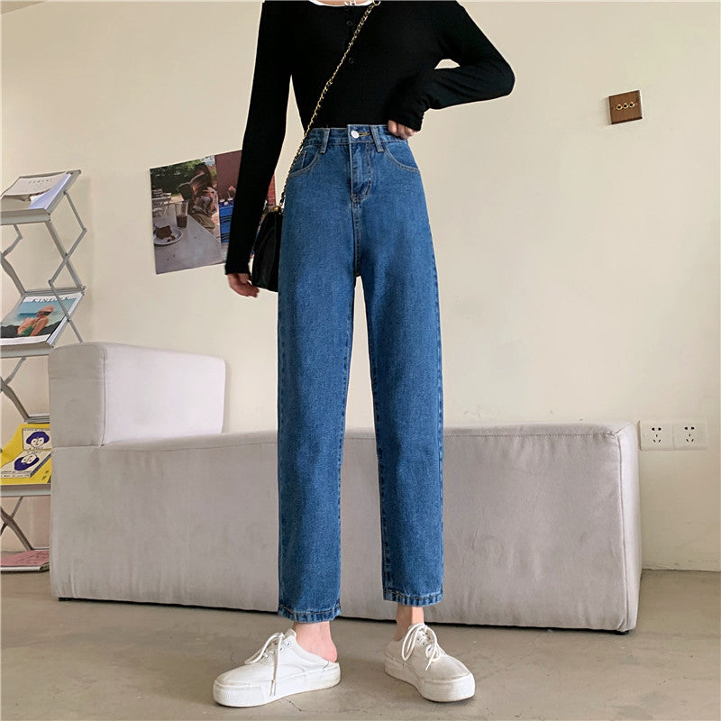 High Waist Long Skinny Ankle Slim Jeans Pants