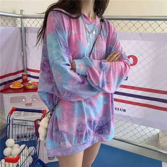 Long Sleeve Tie Dye Color Shirts