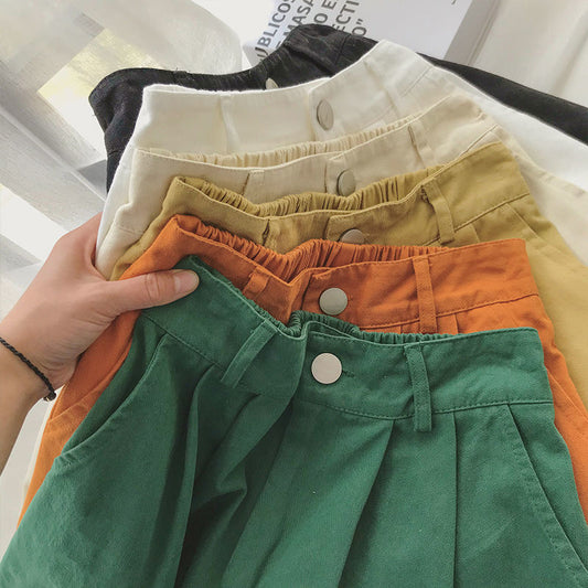 Candy Solid Color Casual Summer Shorts