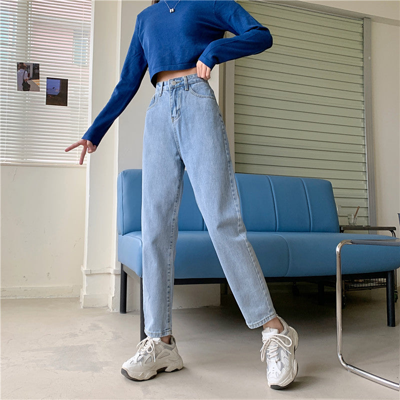 High Waist Long Skinny Ankle Slim Jeans Pants